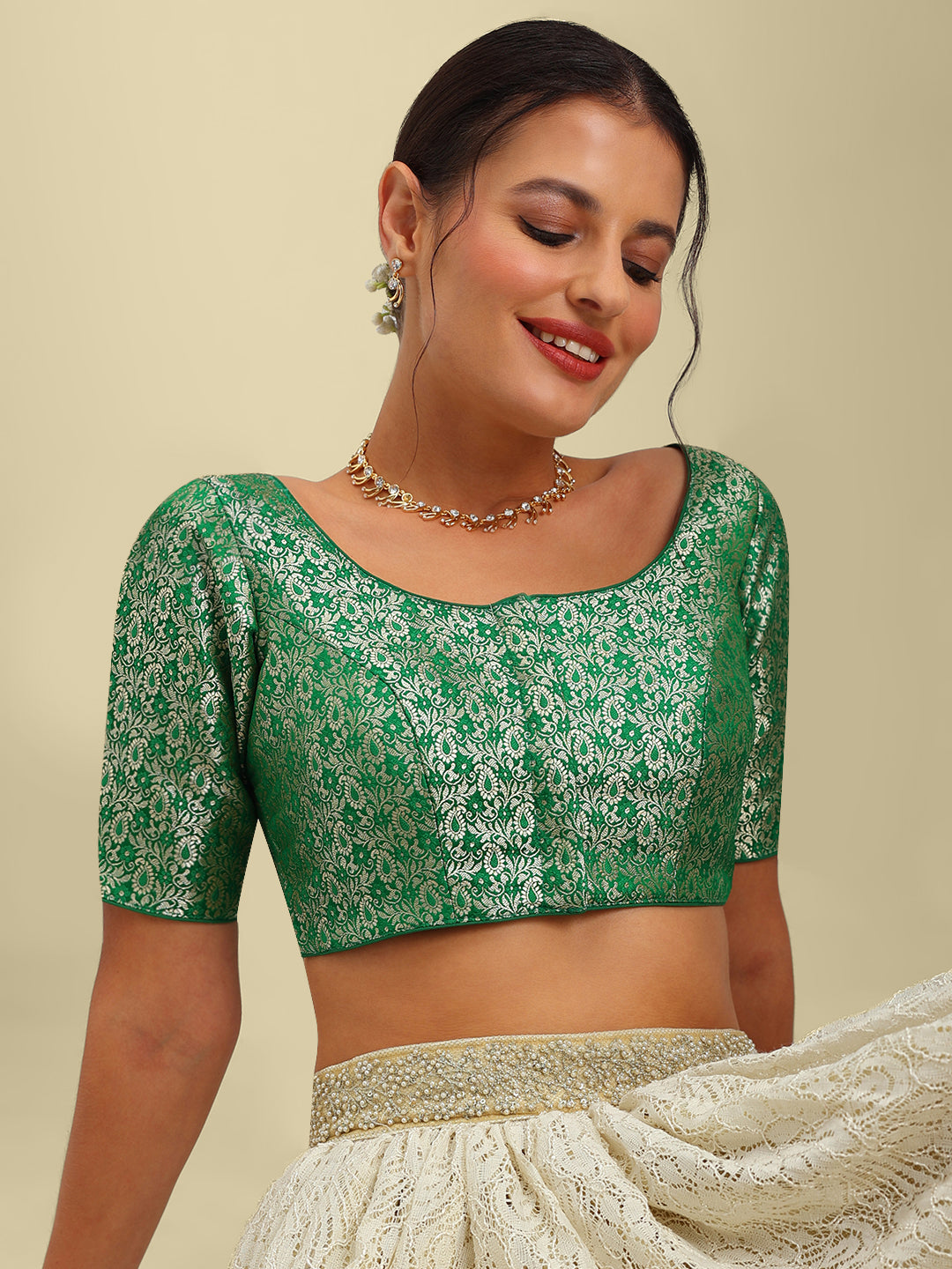 Women's Designer Brocade Saree Blouse