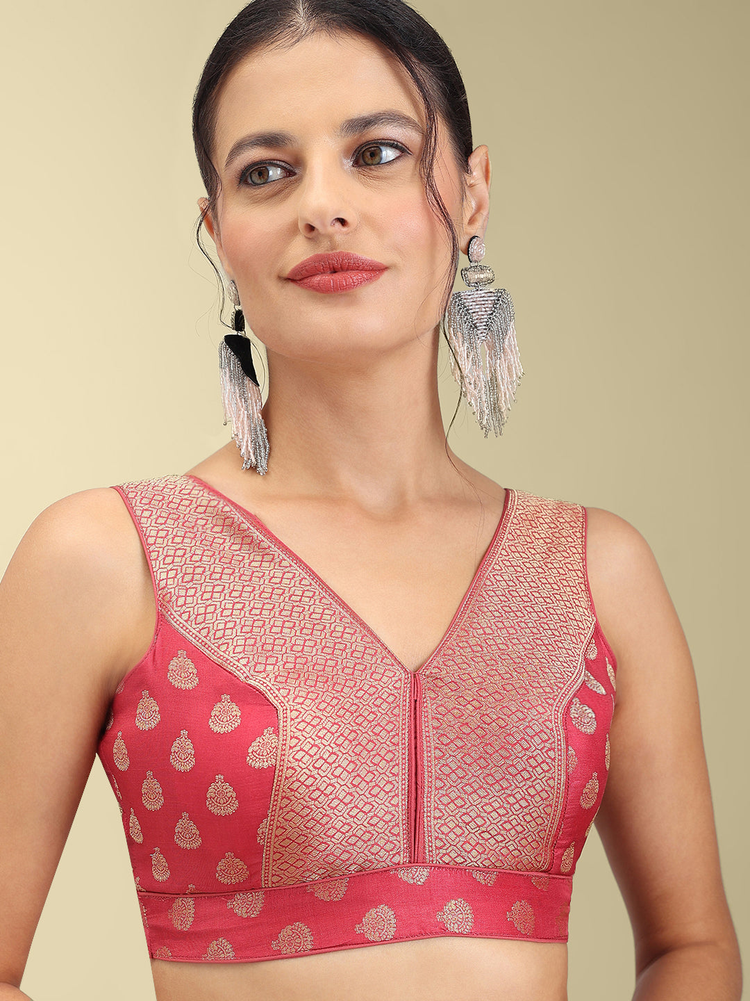Women's Designer Brocade Saree Blouse