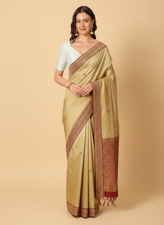 V Neck Raw Silk Solid Saree Blouse