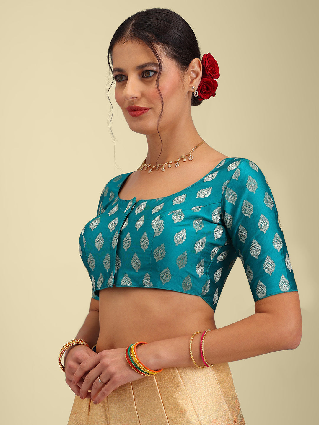 Women's Designer Brocade Saree Blouse