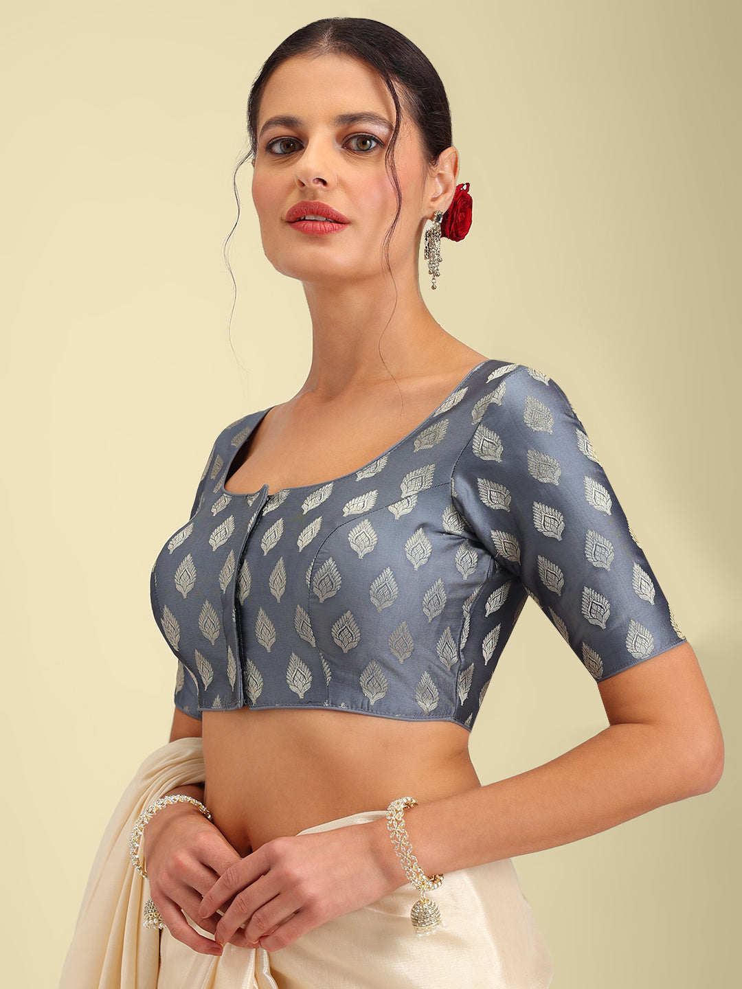 Women's Designer Brocade Saree Blouse