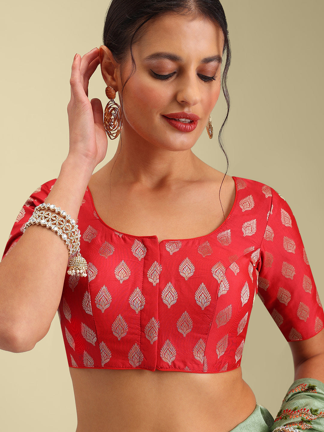 Women's Designer Brocade Saree Blouse