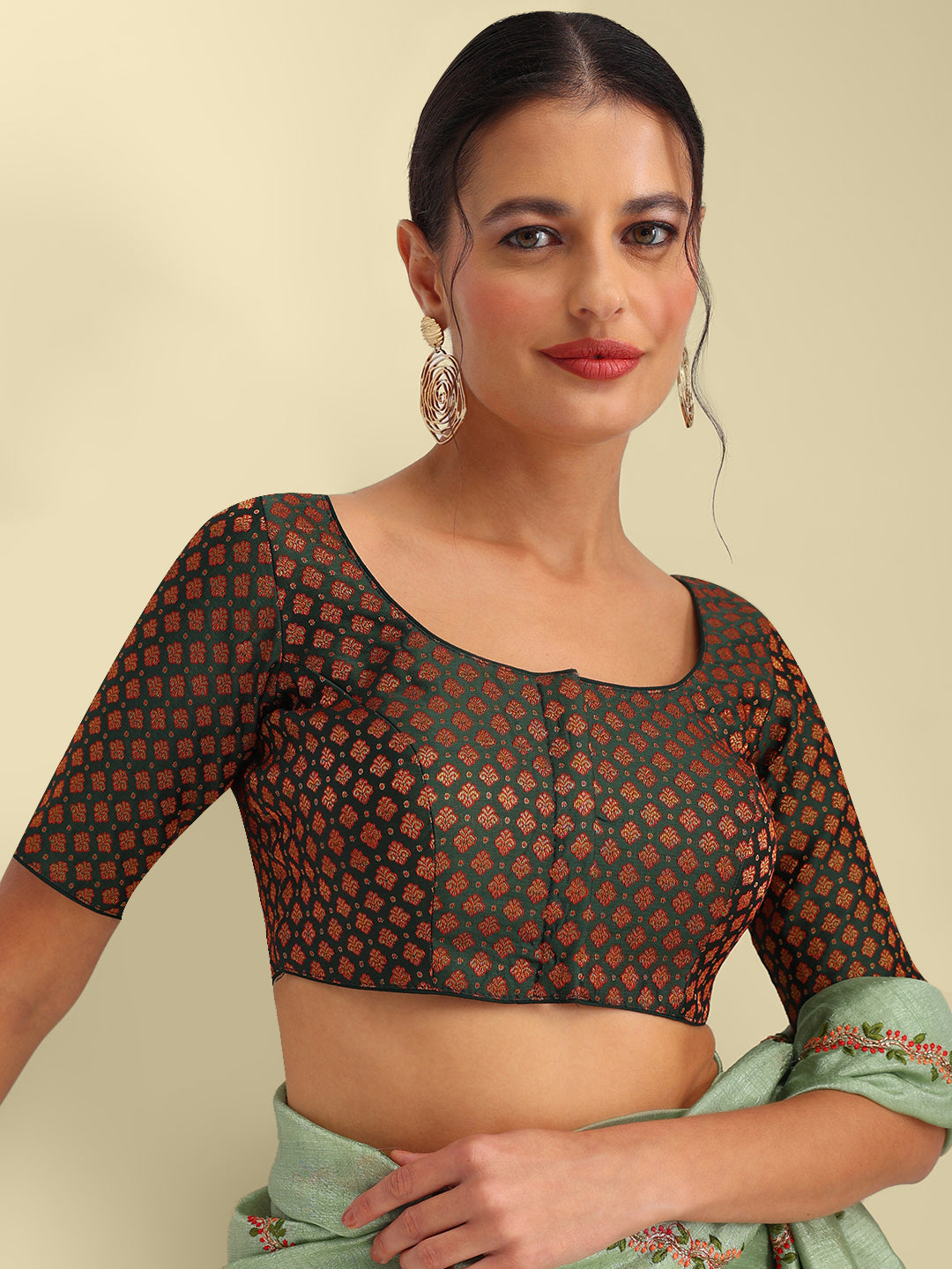 Women's Designer Brocade Saree Blouse
