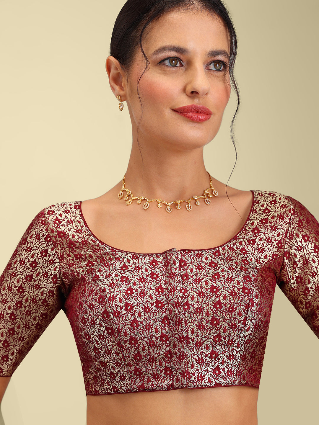 Women's Designer Brocade Saree Blouse