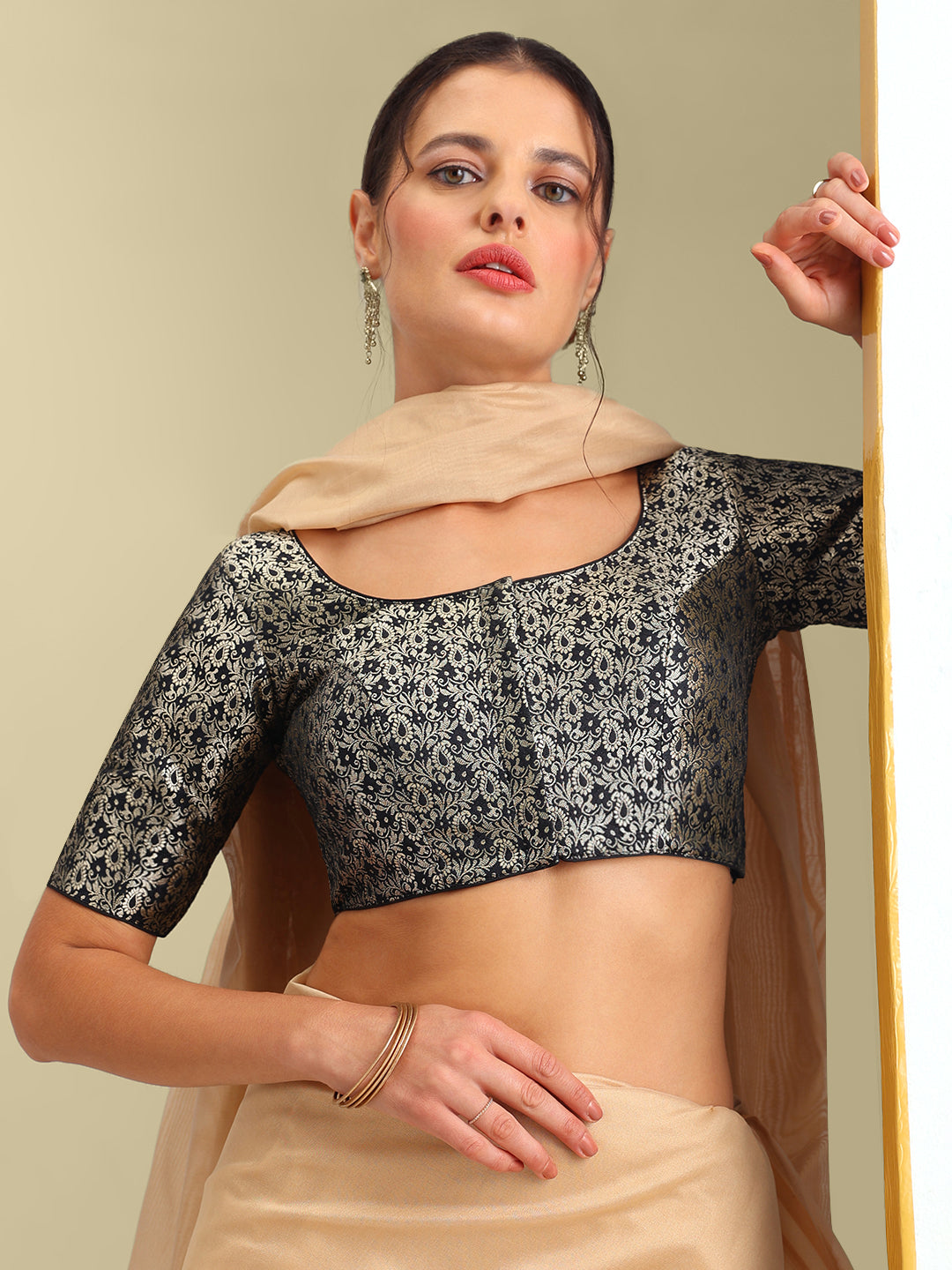 Women's Designer Brocade Saree Blouse