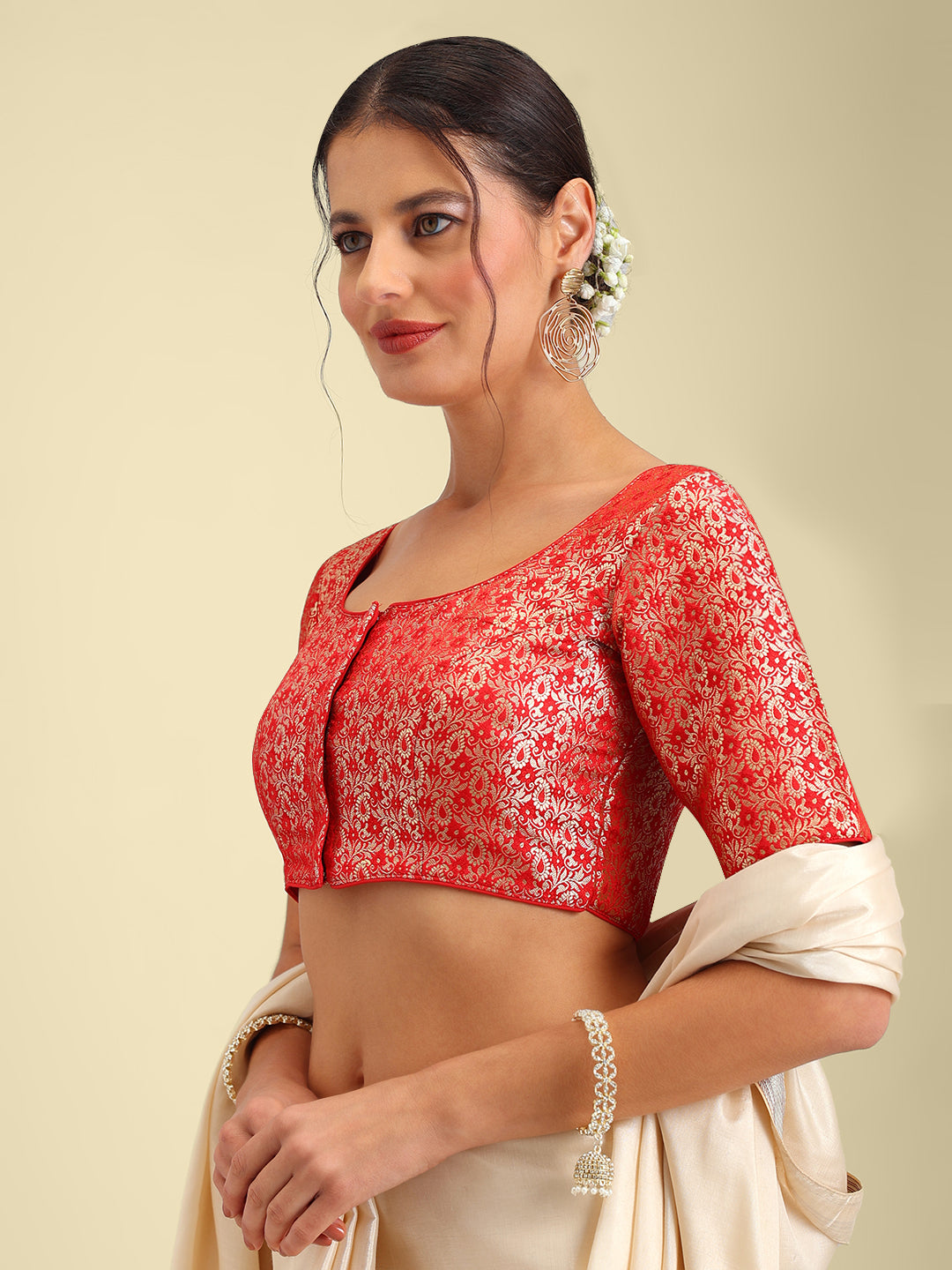 Women's Designer Brocade Saree Blouse