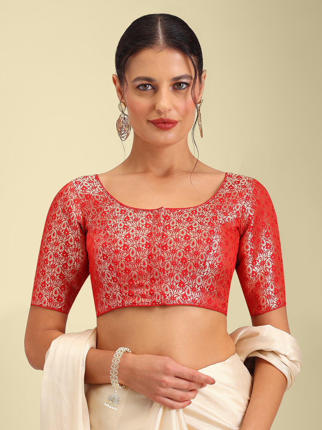 Women's Designer Brocade Saree Blouse