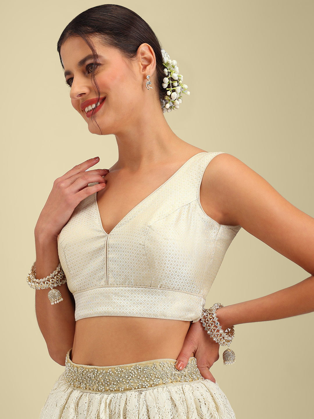 Women's Designer Brocade Saree Blouse