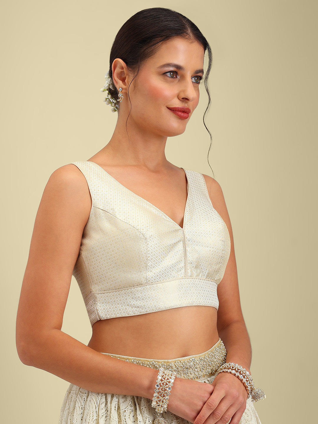 Women's Designer Brocade Saree Blouse