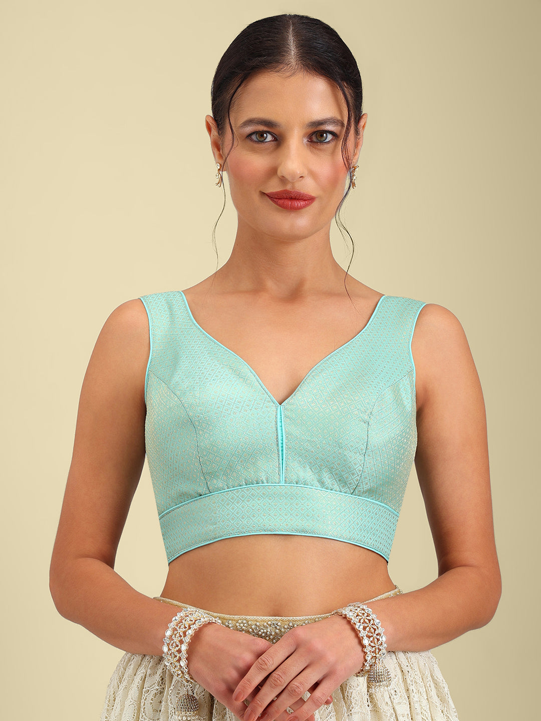 Women's Designer Brocade Saree Blouse