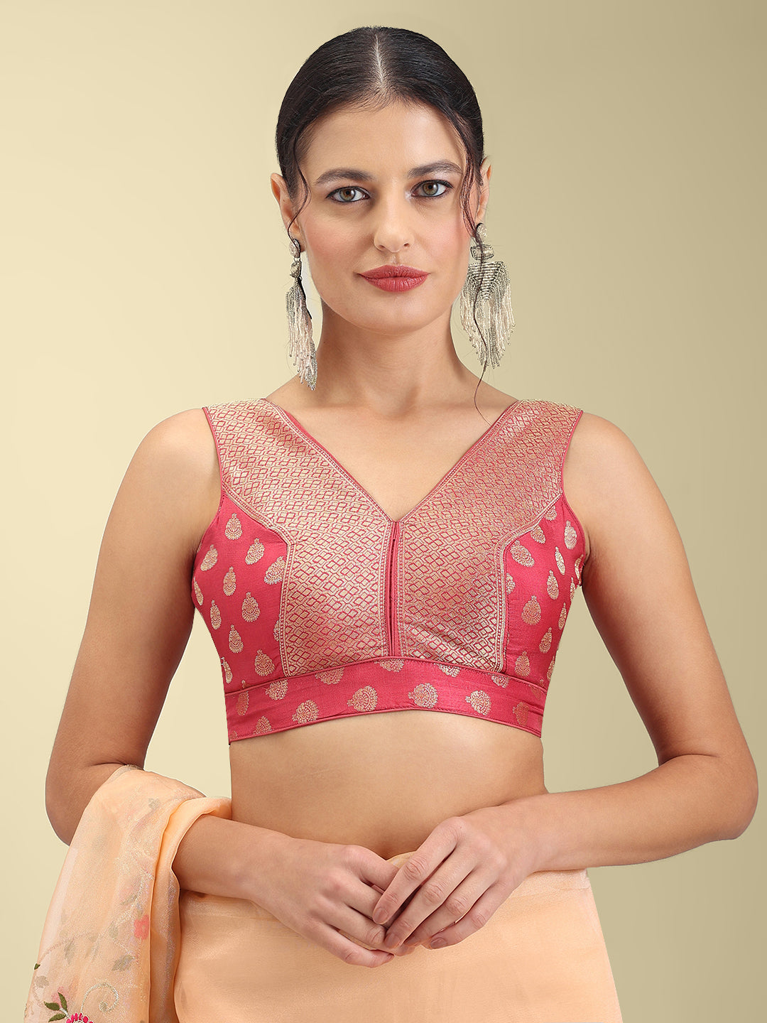 Women's Designer Brocade Saree Blouse