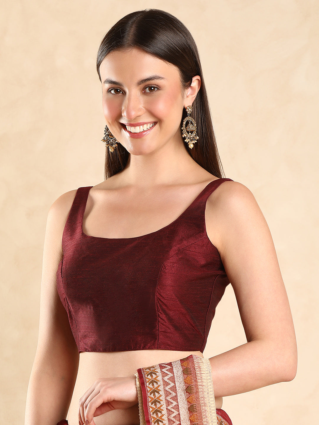 Sleeveless Saree Blouse