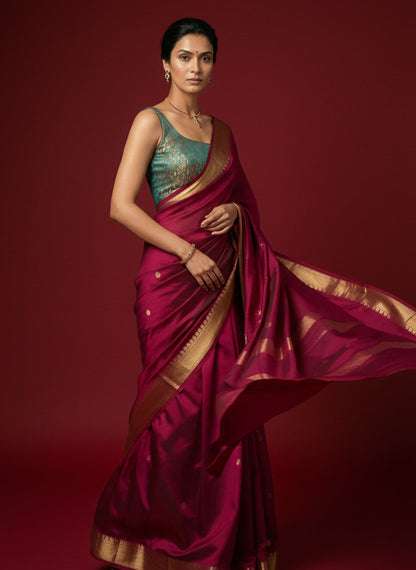 Women's Paisley Floral Design Saree Blouse