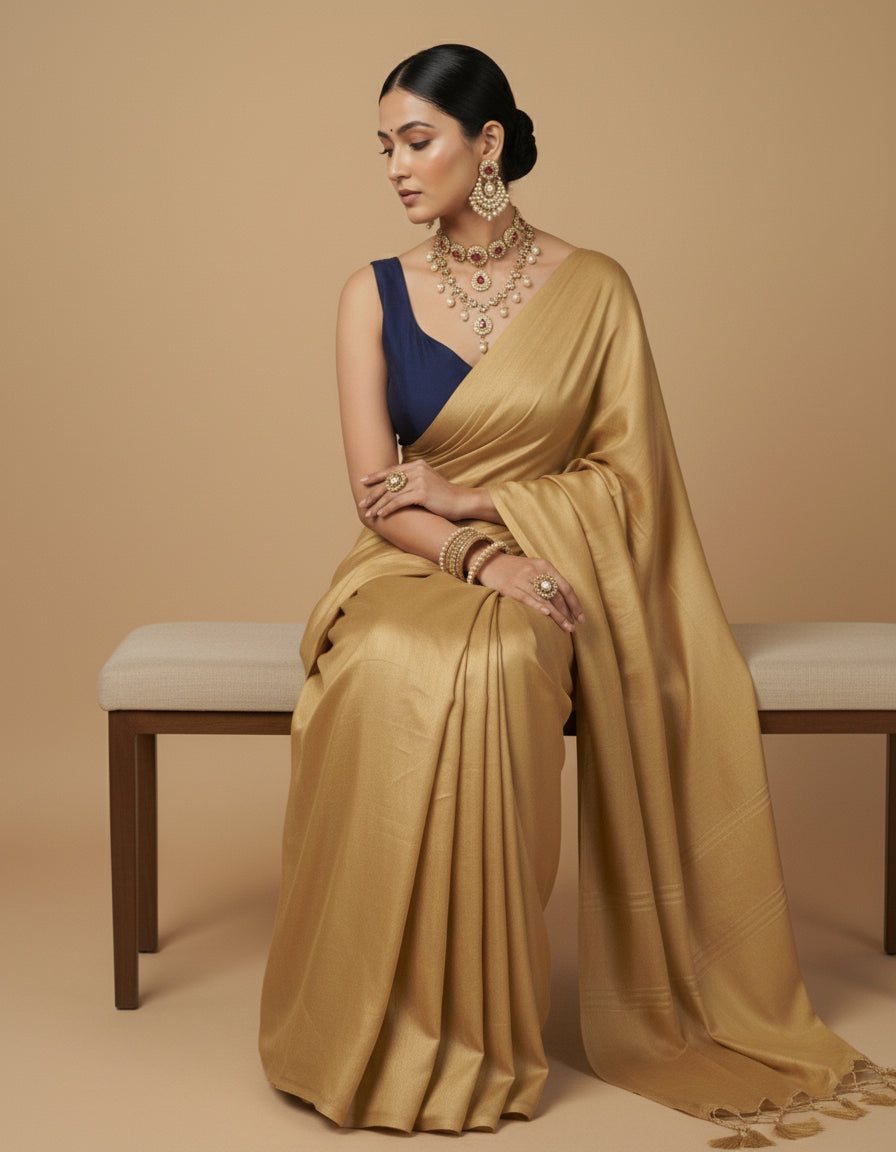Capri Silk Padded V Neck Saree Blouse